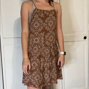 Log hut brown floral Aeropostale dress